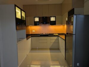 Premium Glass Acrylic Modular Kitchen